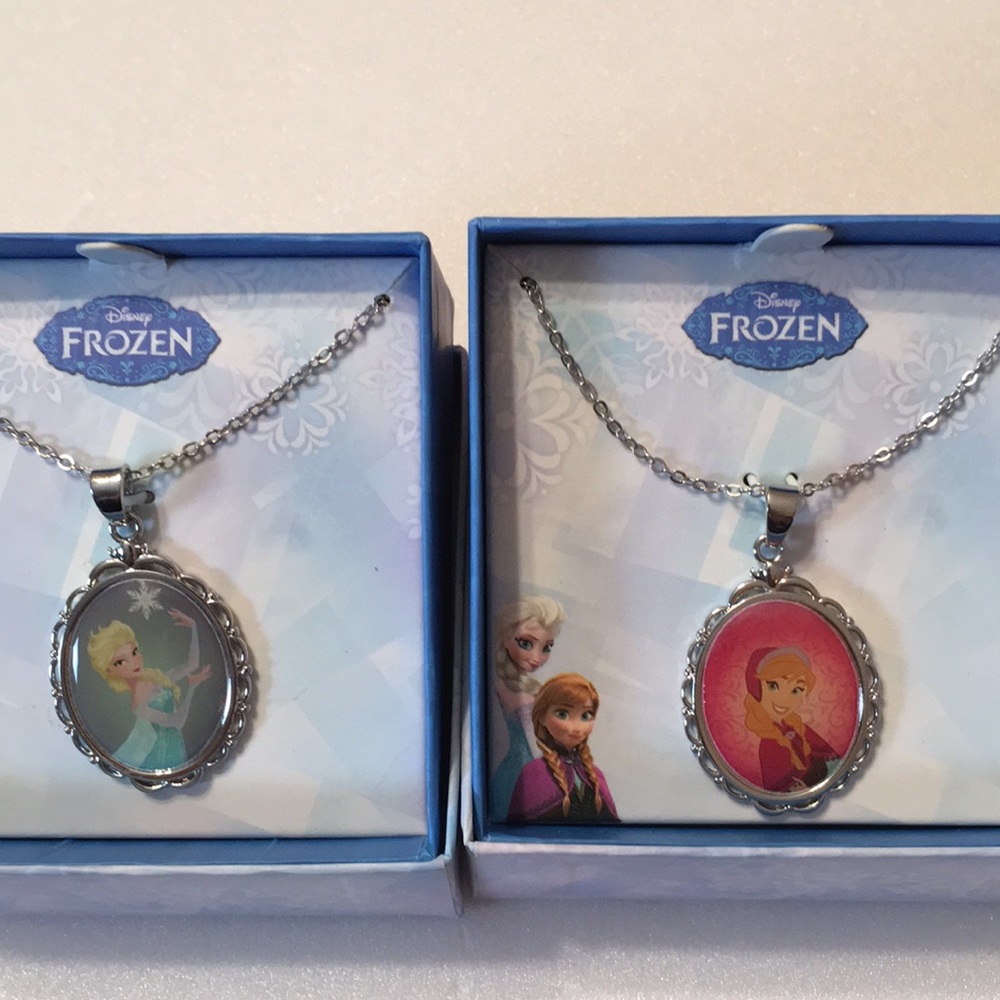 Disney’s Frozen Necklace Bundle Ana & Elsa NWT